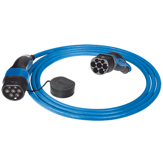 Mennekes 7.5m t2-t2 cable 32A 3 phase